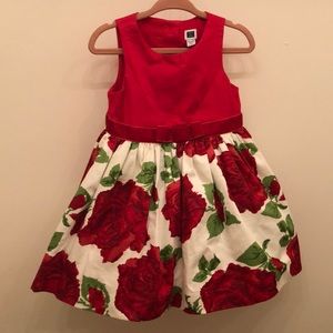 Janie and Jack red flowery dress